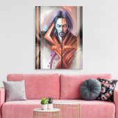 Abstracte visioenen canvas afdruk (Insitu (Woonkamer))