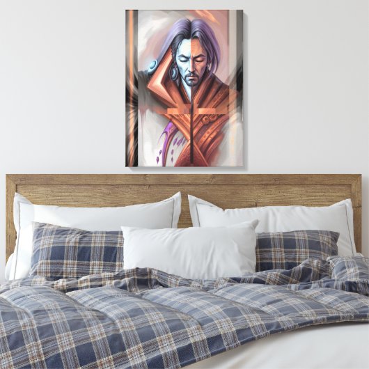 Abstracte visioenen canvas afdruk (Insitu (Slaapkamer))