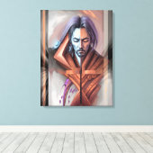 Abstracte visioenen canvas afdruk (Insitu (Houten vloer))