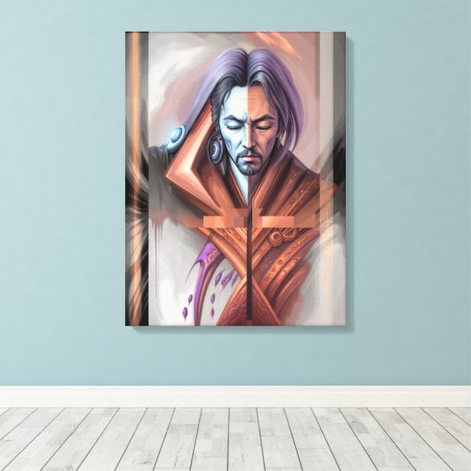 Abstracte visioenen canvas afdruk (Insitu (Houten vloer))