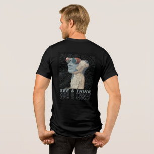 Abstracte visionaire denker Tri-Blend shirt
