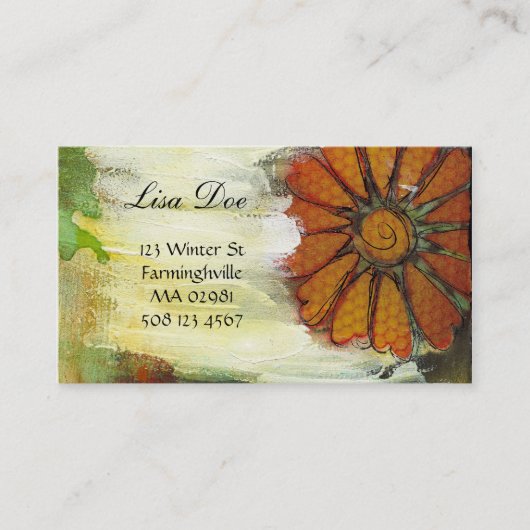 abstracte visitekaartjes (Voorkant)