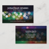 Abstracte Visitekaartjes voor Bokeh-ontwerp (Voorkant / Achterkant)