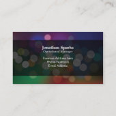 Abstracte Visitekaartjes voor Bokeh-ontwerp (Achterkant)