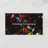 Abstracte Visitekaartjes voor cyberbeveiligingstec (Voorkant)