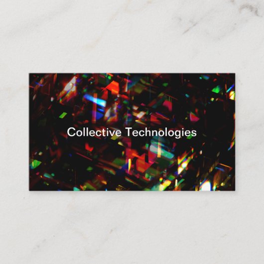 Abstracte Visitekaartjes voor cyberbeveiligingstec (Voorkant)