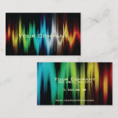 abstracte visitekaartjes voor het lichtspectrum. (Voorkant / Achterkant)