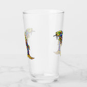 Abstracte viskleurige schalen voor Bright Pop Kuns Glas (Rechts)
