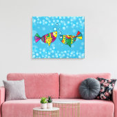 Abstracte viskunst canvas afdruk (Insitu (Woonkamer))