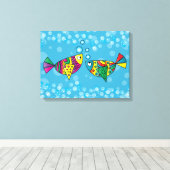 Abstracte viskunst canvas afdruk (Insitu (Houten vloer))