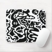 abstracte viskunst muismat (Met muis)