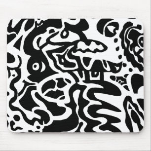 abstracte viskunst muismat