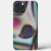 abstracte vismond met psychedelisch tot zacht blau Case-Mate iPhone case (Achterkant)