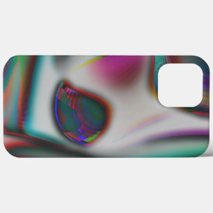 abstracte vismond met psychedelisch tot zacht blau Case-Mate iPhone case