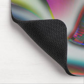 abstracte vismond met psychedelisch tot zacht blau muismat (Hoek)