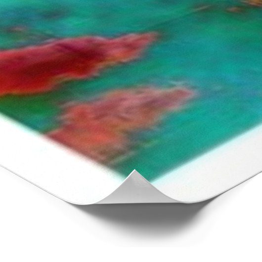 Abstracte visonderwater poster (Hoek)