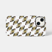 Abstracte vispatroon iPhone hoesje (Achterkant horizontaal)