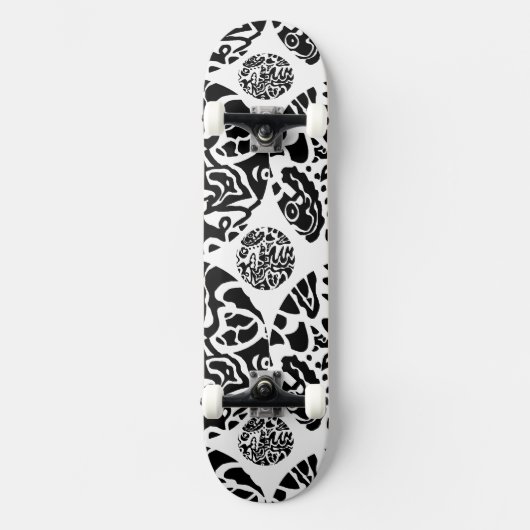 abstracte visschijf skateboard (Voorkant)