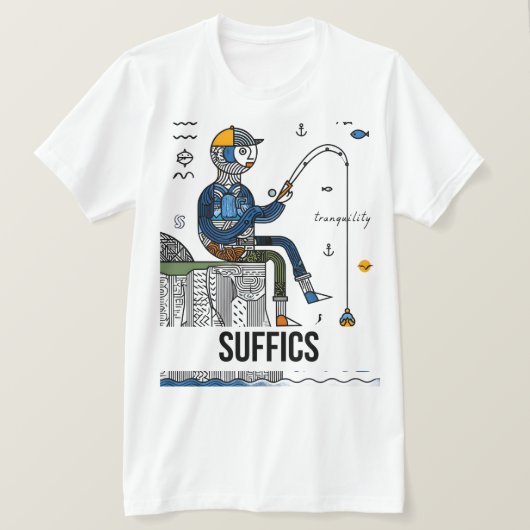 Abstracte visser | SUFFICS T-shirt (Design voorkant)