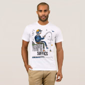 Abstracte visser | SUFFICS T-shirt (Voorkant volledig)
