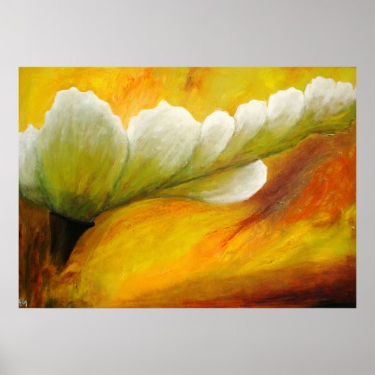 Abstracte vitale inflorescentie poster (Voorkant)