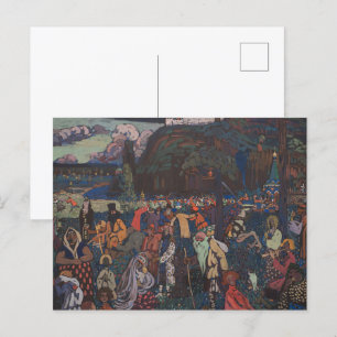 Abstracte Vitalit, Wassily Kandinsky Kleurrijk Lev Briefkaart