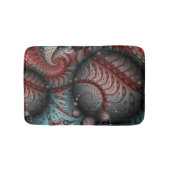 Abstracte Vivid Fantasy Fractal Art Bruin Blauw Badmat (Voorkant)
