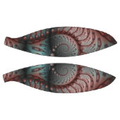 Abstracte Vivid Fantasy Fractal Art Bruin Blauw Basketbal (Panelen)