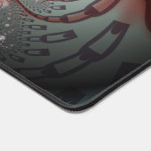 Abstracte Vivid Fantasy Fractal Art Bruin Blauw Bureaumat (Hoek)