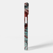 Abstracte Vivid Fantasy Fractal Art Bruin Blauw Case-Mate iPhone Case (Achterkant / Rechts)