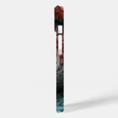 Abstracte Vivid Fantasy Fractal Art Bruin Blauw Case-Mate iPhone Case (Achterkant / Links)