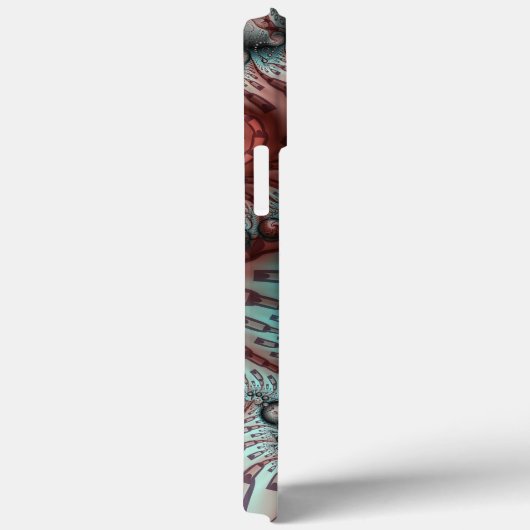 Abstracte Vivid Fantasy Fractal Art Bruin Blauw Case-Mate iPhone Case (Achterkant / Rechts)