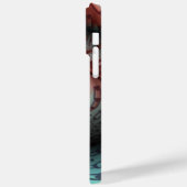 Abstracte Vivid Fantasy Fractal Art Bruin Blauw Case-Mate iPhone Case (Achterkant / Links)