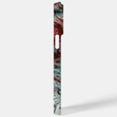 Abstracte Vivid Fantasy Fractal Art Bruin Blauw Case-Mate iPhone Case (Achterkant / Rechts)