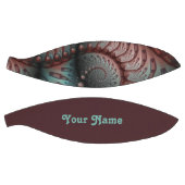 Abstracte Vivid Fantasy Fractal Art Bruin Blauw Na Basketbal (Panelen)