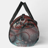 Abstracte Vivid Fantasy Fractal Art Bruin Blauw Plunjezak (Rechts)