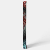 Abstracte Vivid Fantasy Fractal Art Bruin Blauw Samsung Galaxy Hoesje (Linkerkant)