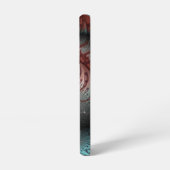 Abstracte Vivid Fantasy Fractal Art Bruin Blauw Samsung Galaxy Hoesje (Linkerkant)