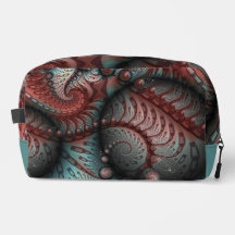 Abstracte Vivid Fantasy Fractal Art Bruin Blauw