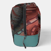 Abstracte Vivid Fantasy Fractal Art Bruin Blauw Toilettasje (Rechts)