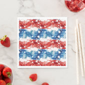 Abstracte vlag 4th juli servet (Insitu)