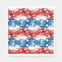 Abstracte vlag 4th juli servet