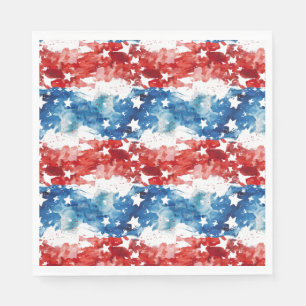 Abstracte vlag 4th juli servet
