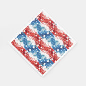 Abstracte vlag 4th juli servet (Hoek)