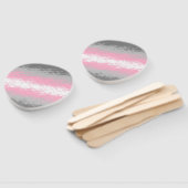 Abstracte vlag Demigirl Pride Handwaaier (Niet-gemonteerd)