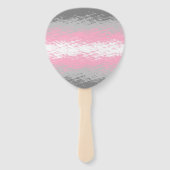 Abstracte vlag Demigirl Pride Handwaaier (Achterkant)