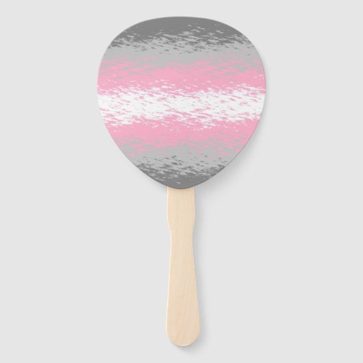 Abstracte vlag Demigirl Pride Handwaaier (Voorkant)