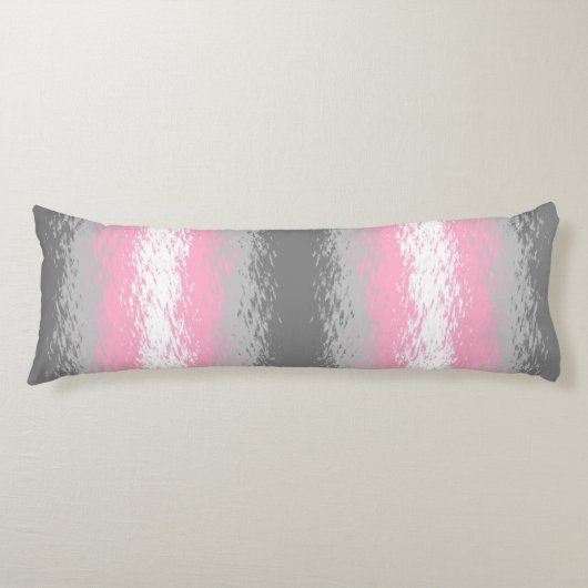 Abstracte vlag Demigirl Pride Lichaamskussen (Voorkant)