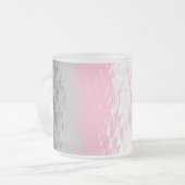 Abstracte vlag Demigirl Pride Matglas Koffiemok (Voorkant links)