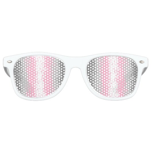 Abstracte vlag Demigirl Pride Retro Zonnebril (Voorkant)